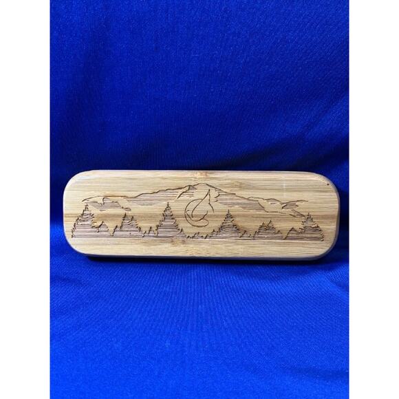 Laser Etch Wood Box and Cigar Ball Point Pen Set - Picture 3 of 4